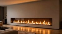 expansive modern fireplace design