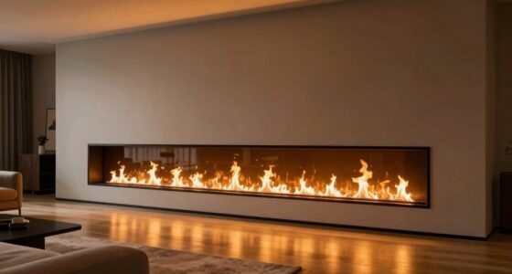 expansive modern fireplace design