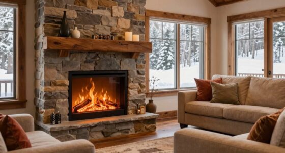 features for vacation fireplaces