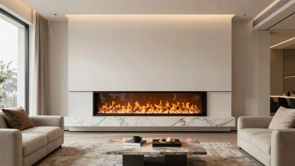 fireplace placement enhances interior design