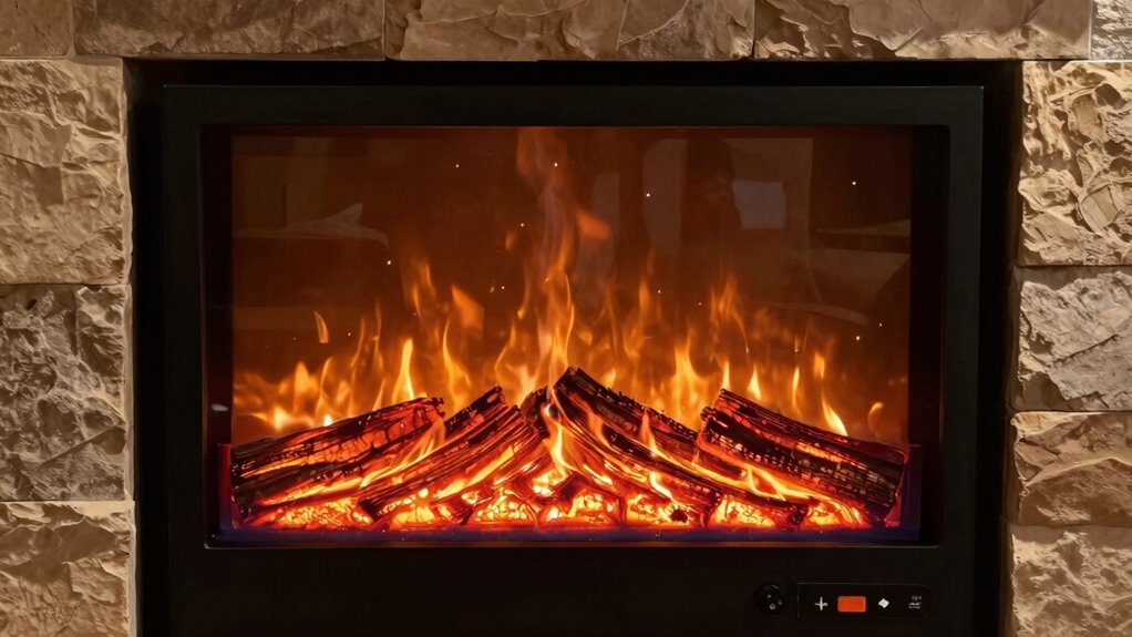 flame only mode enhances ambiance