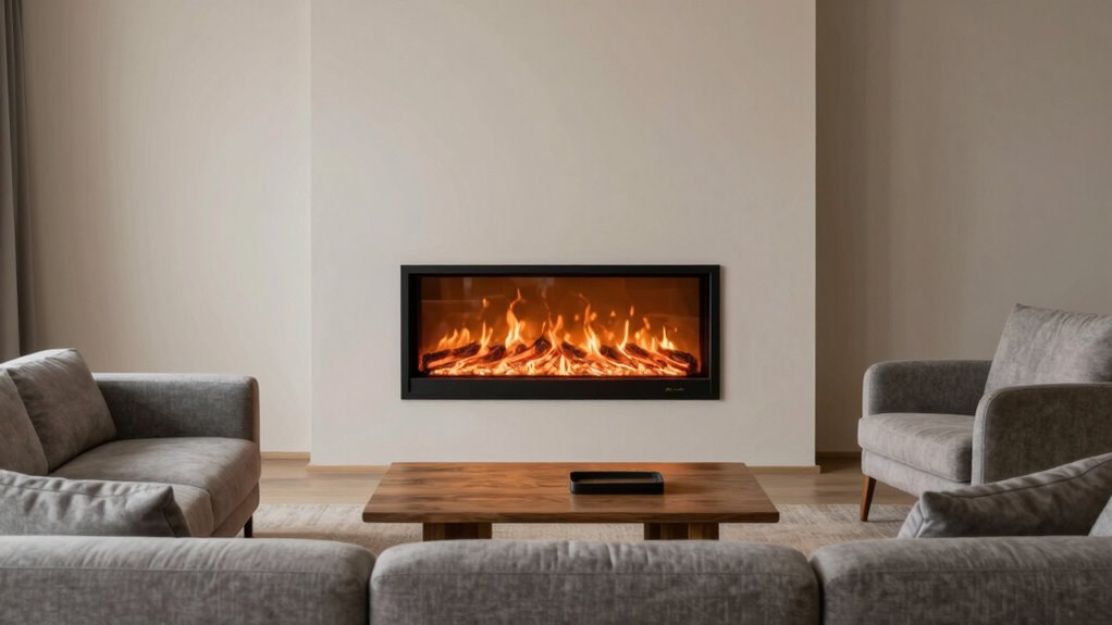 harmonious fireplace furniture arrangement