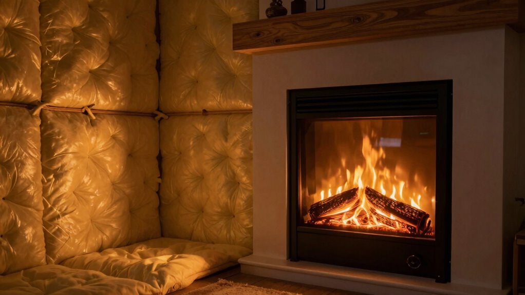 insulation boosts fireplace efficiency