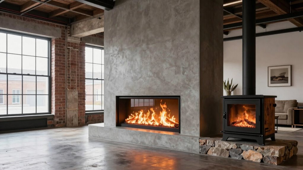 loft fireplace style options