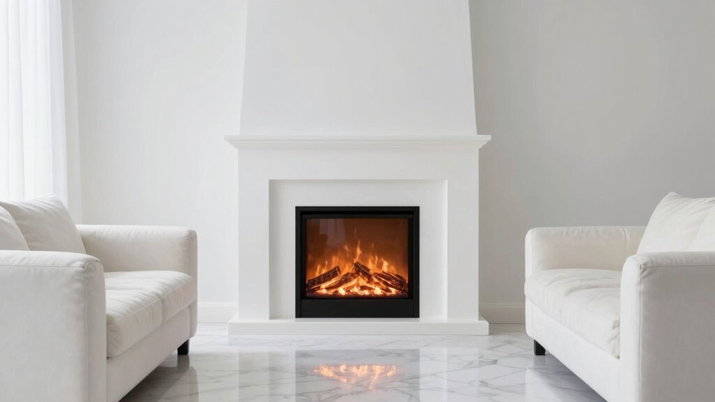 matching electric fireplaces decor