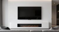 matching fireplace and tv