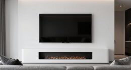 matching fireplace and tv