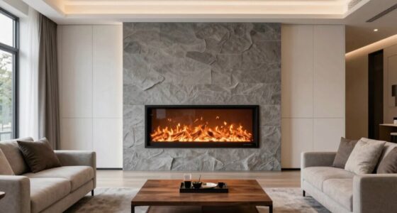matching fireplace style layout