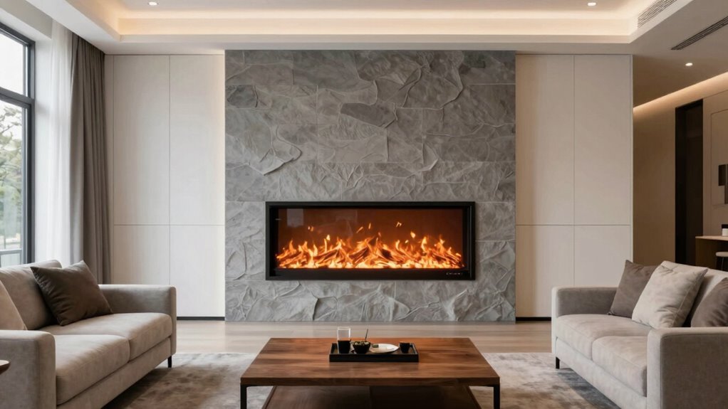 matching fireplace style layout