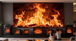 media walls influence fireplace choices
