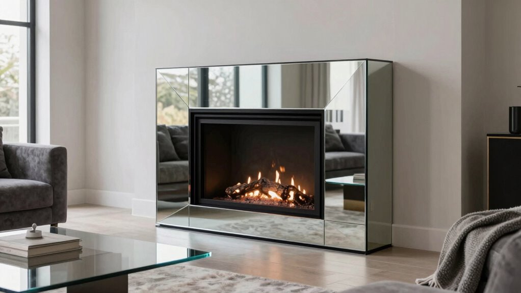 mirrored fireplace safety tips