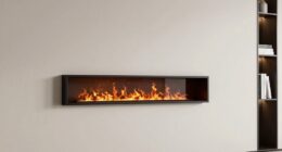 narrow wall electric fireplace