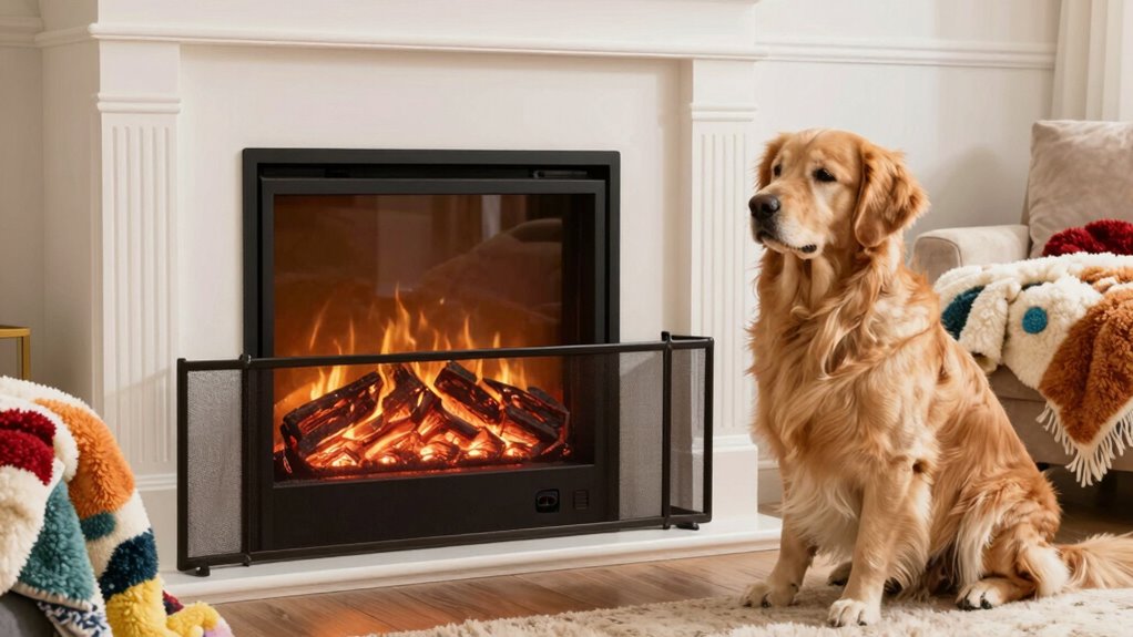 pet safe electric fireplace precautions