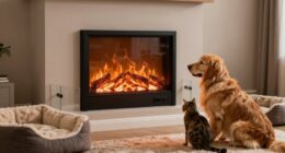 pet safe electric fireplace use