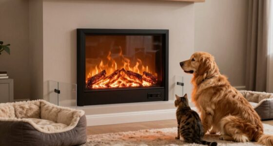 pet safe electric fireplace use