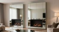 reflective fireplace panel suitability