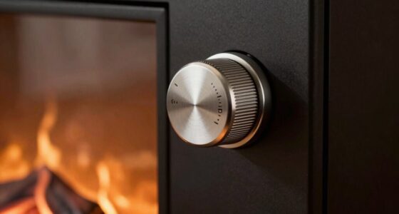 regulates fireplace temperature automatically