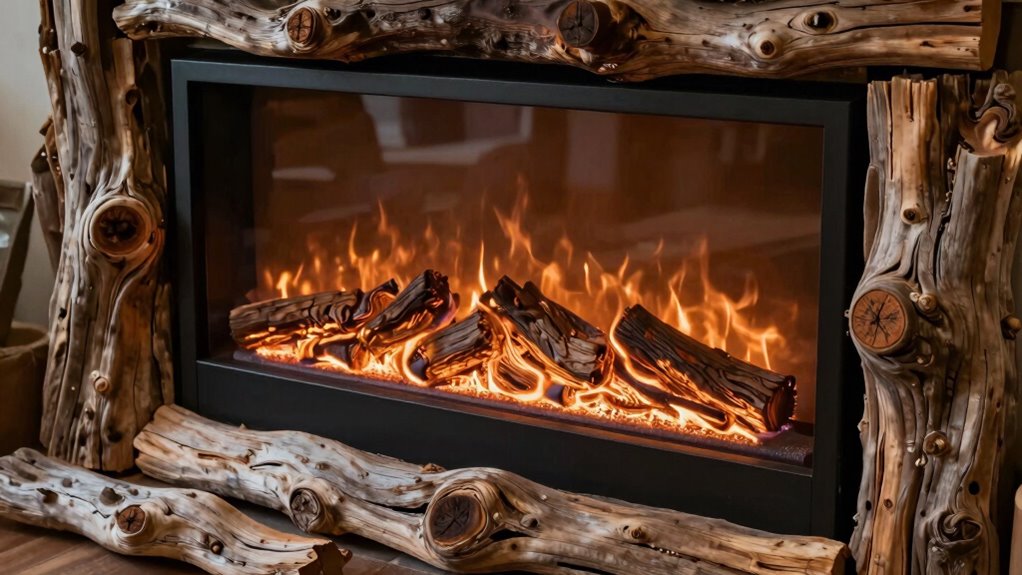 rustic charm enhances ambiance