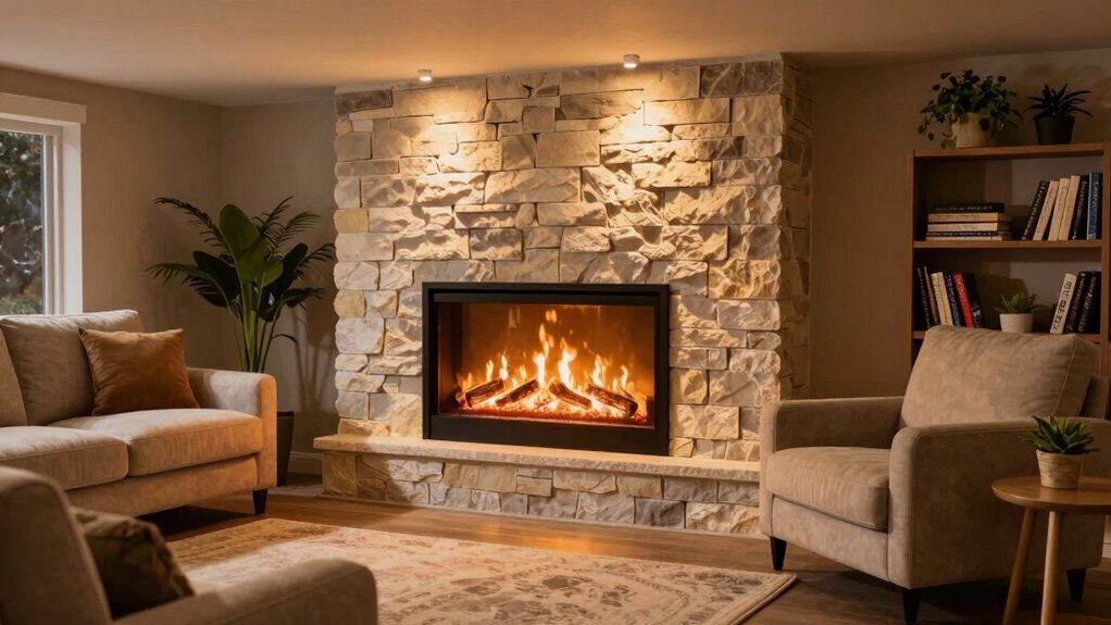 safe electric fireplace installation