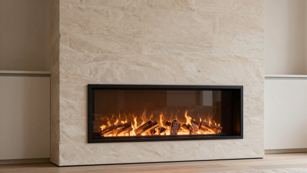seamless customizable fireplace integration