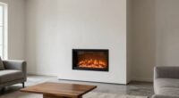 seamless minimalist fireplace integration