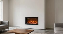 seamless minimalist fireplace integration