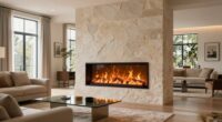 selecting suitable large room electric fireplace