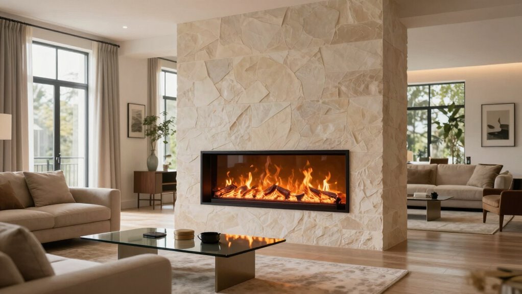 selecting suitable large room electric fireplace