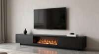 sleek integrated entertainment centers