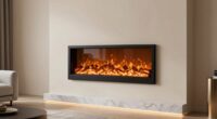 slim electric fireplace options