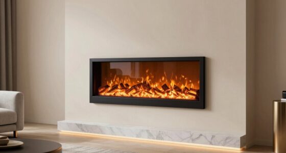 slim electric fireplace options