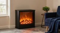 small apartment fireplace styling