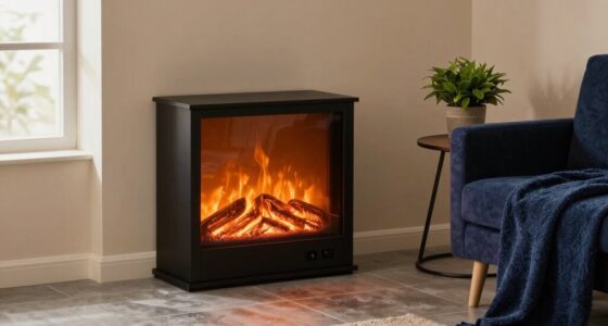 small apartment fireplace styling