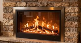small efficient fireplace insert