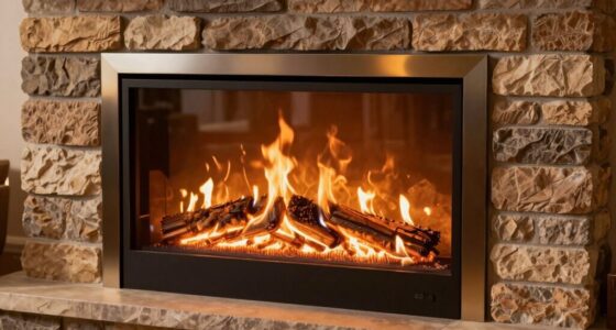 small efficient fireplace insert