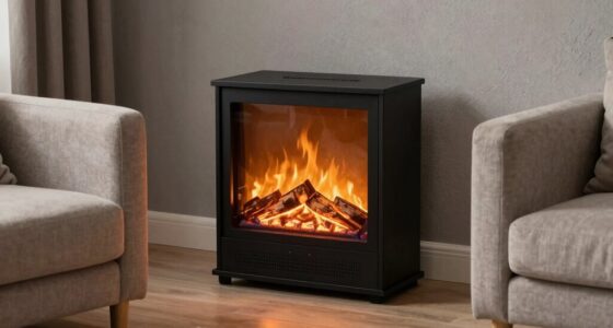 small space electric fireplace