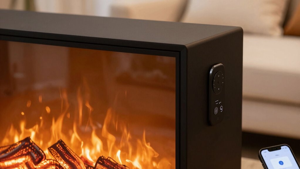 smart energy efficient fireplace control