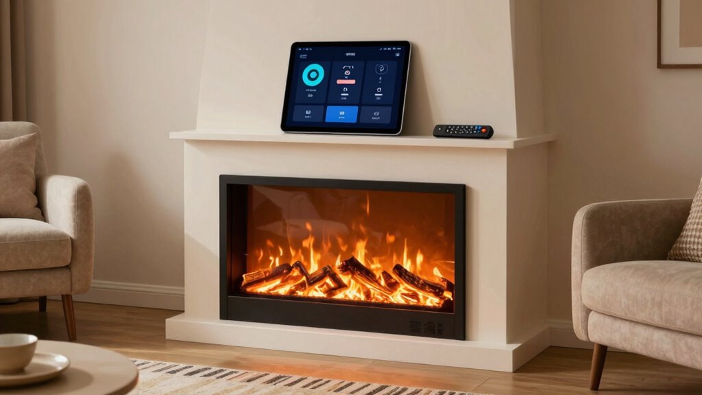 smart fireplace control features