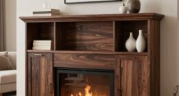 storage integrated fireplace mantels