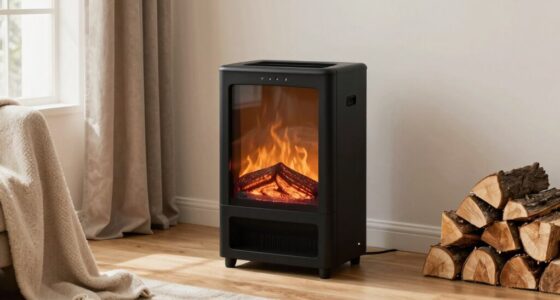 storing portable fireplace safely