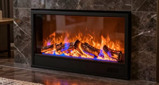 top adjustable flame electric fireplaces