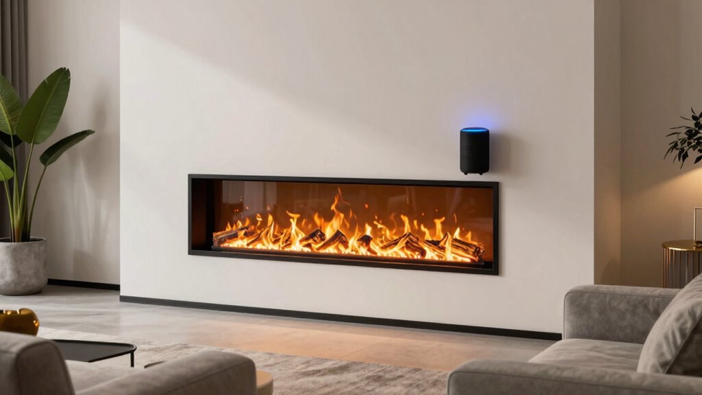 top alexa compatible electric fireplaces