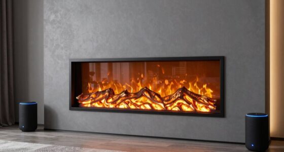 top alexa compatible wall fireplaces