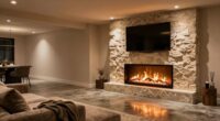top basement electric fireplaces