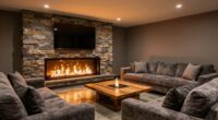 top basement electric fireplaces