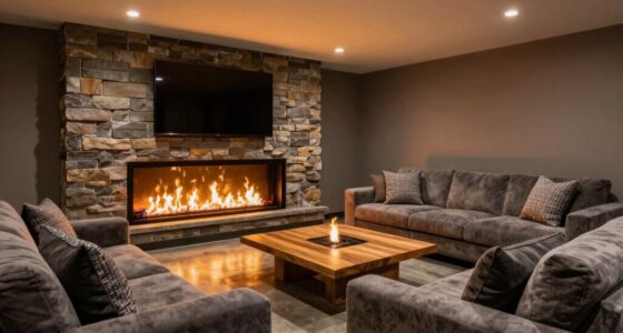 top basement electric fireplaces