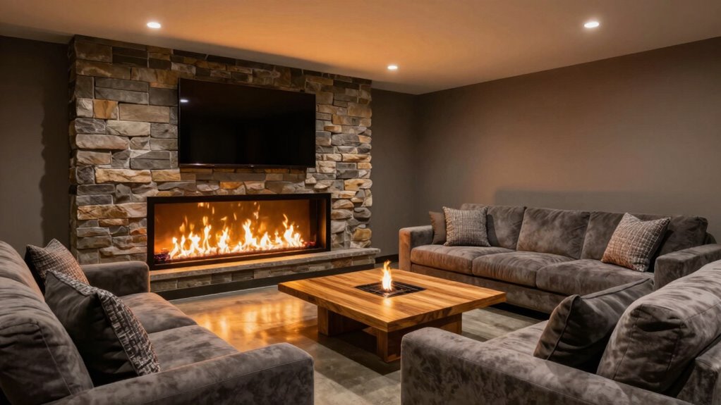 top basement electric fireplaces