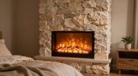 top bedroom electric fireplaces