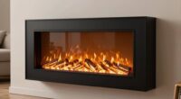 top black electric fireplaces