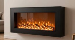 top black electric fireplaces